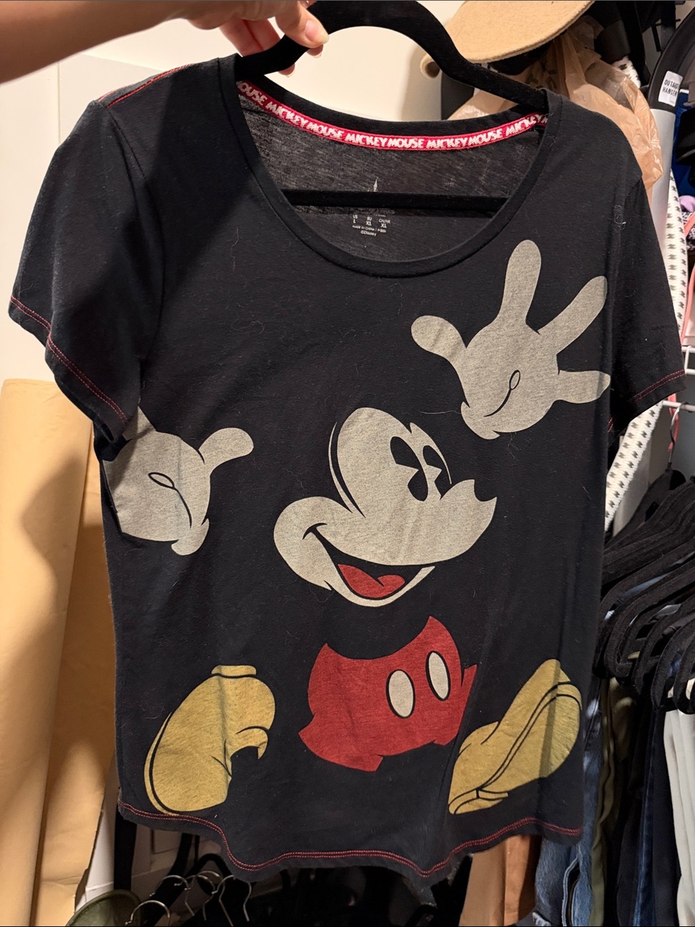 Women’s Disney Mickey Mouse Black Graphic Tee